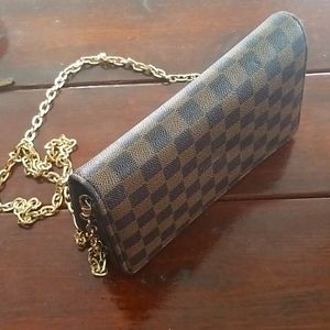 Brown check Crossbody